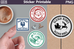Christmas Stamp Sticker Printable Bundle | Special Delivery Product Image 9