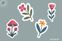 Cute Flower Stickers Design Product Image 1
