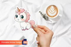 Baby Unicorn Sticker, Adorable unicorn baby sticker Product Image 1