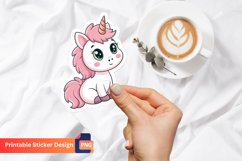 Baby Unicorn Sticker, Adorable unicorn baby sticker Product Image 1