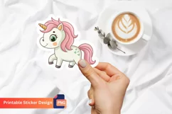 Baby Unicorn Sticker, Adorable unicorn baby sticker Product Image 1