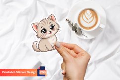 Baby Cat Sticker, Adorable Cat Sticker Product Image 1