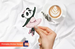 Ballerina Panda Sticker, Adorable baby Panda sticker Product Image 1