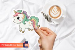 Baby Rainbow Unicorn Sticker Product Image 1