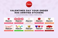 Valentines Day Your Order Has Arrived Sticker Canva Template Product Image 1