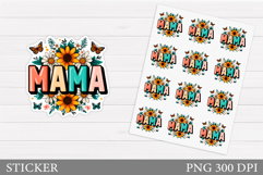 Mother's Day Sticker. Flowers Sticker Printable Product Image 1