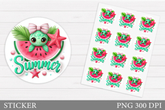 Turtle Sticker Design. Sea Turtle Sticker Printable Product Image 1