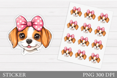 Cute Dog Stickers Design. Dog Sticker Printable Product Image 1