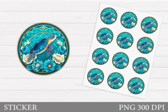 Turtle Sticker Design. Sea Turtle Sticker Printable Product Image 1