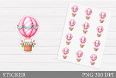 Easter Sticker Design. Easter Eggs Sticker Printable Product Image 1