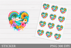 Sea Sticker Design. Sea Sticker Printable Product Image 1