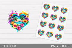 Sea Sticker Design. Sea Sticker Printable Product Image 1
