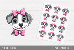 Cute Dog Stickers Design. Dog Sticker Printable Product Image 1
