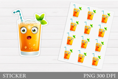 Cute Cocktail Stickers Design. Cute Drink Sticker Printable Product Image 1