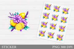 Lemons Stickers Design. Lemons Sticker Printable Product Image 1