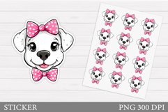 Cute Dog Stickers Design. Dog Sticker Printable Product Image 1