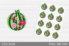 Watermelon Sticker Design. Summer Sticker Printable Product Image 1