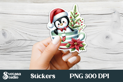 Funny animal stickers printable | Cat sticker PNG design Product Image 5