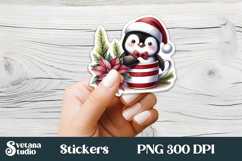 Funny animal stickers printable | Cat sticker PNG design Product Image 6