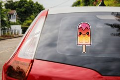 Cute Kawaii Popsicle Stickers Clipart Bundle Product Image 4