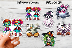Halloween stickers PNG | Printable Halloween sticker bundle Product Image 2