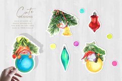 Cute Gnome stickers, Christmas packaging sticker bundle Product Image 2