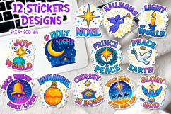 Christian Iridescent Sticker Printable | Christmas Faith Product Image 1