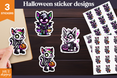 Gothic Halloween Stickers Halloween Creepy cute stickers Product Image 1