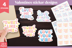 Valentine Self-Love Sticker Mental Health Self-love Product Image 1