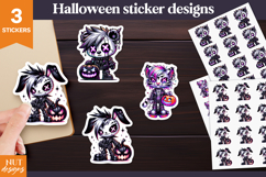 Gothic Halloween Stickers Halloween Creepy cute stickers Product Image 1