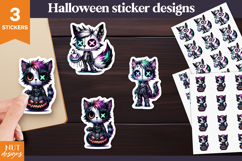 Gothic Halloween Stickers Halloween Creepy cute stickers Product Image 1