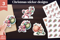 Christmas stickers png Santa on Wheels Stickers Product Image 1