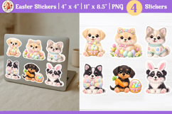 Easter Cute Puppies Stickers Product Image 1