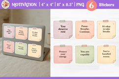 Printable Pastel Stickers, Positive Quotes Product Image 1