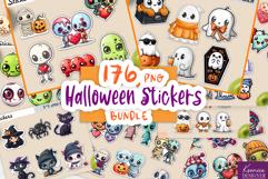 Halloween Sticker Big Trendy Bundle|Iridescent|Postage Stamp Product Image 6