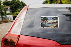 Beach View Stickers Clipart Bundle, Printable Stickers Product Image 4