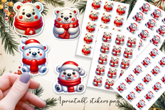 Cute christmas 3d Stickers | Christmas Stickers Product Image 1