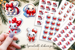 Cute christmas 3d Stickers | Christmas Stickers Product Image 1