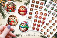 Cute christmas 3d Stickers | Christmas Stickers Product Image 1