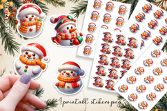 Cute christmas 3d Stickers | Christmas Stickers Product Image 1