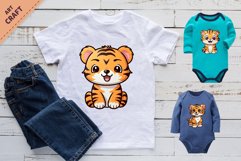 Bundle Stickers Cute tiger. Clipart. Product Image 3