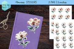 Stickers printable PNG, Flowers Product Image 1
