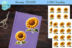 Stickers printable PNG, Flowers Product Image 1