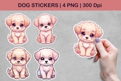 Dog Stickers | Cute Puppy PNG Illustrations Product Image 1
