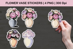 Flower Vase Stickers | Floral Bouquet PNGs Product Image 1