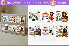 Funny Halloween Sticker Adulting Humor Product Image 1
