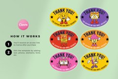 Bright Colorful Small Business Stickers Canva Template Product Image 2