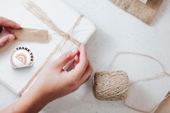 Boho Rainbow Packaging Stickers Canva Template Product Image 5
