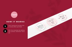 Pink Small Business Stickers Canva Template Product Image 2