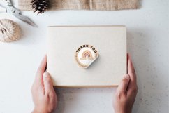 Boho Rainbow Packaging Stickers Canva Template Product Image 3